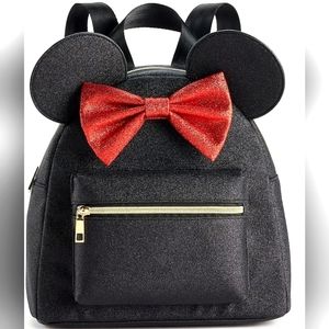 Disney's Minnie Mouse Women's Bow & Ears Sparkle Backpack